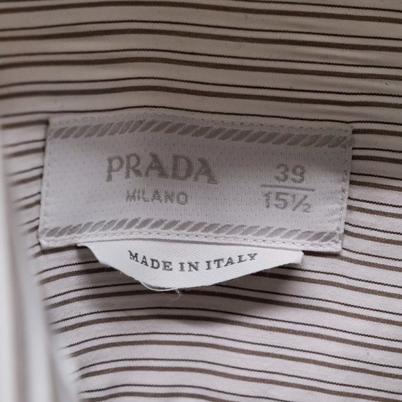 Prada Grey Pinstripe Shirt - Picture 4 of 13